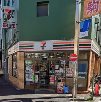 コンビニ　セブンイレブン 駒込さつき通り店（コンビニ）まで107m