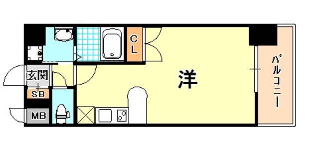 エスライズ新神戸の間取り写真