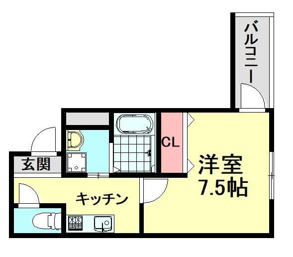 フジパレス諏訪ノ森駅東の間取り写真