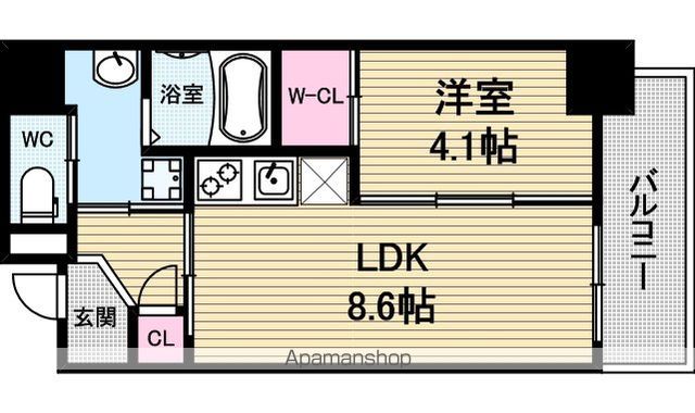 アドバンス上町台シュタットの間取り写真