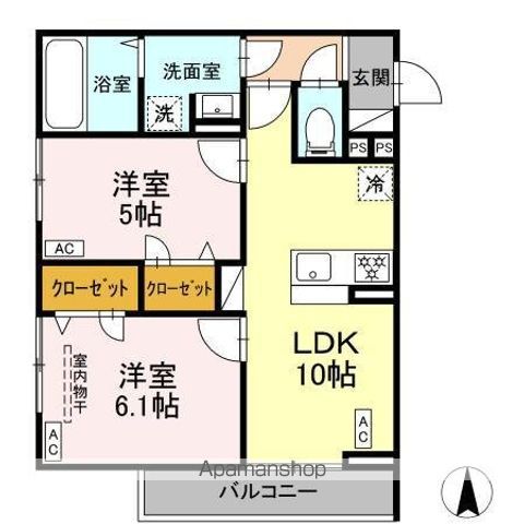 D Paina 殿町の間取り写真