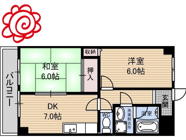 プレステージ鶴見の間取り写真