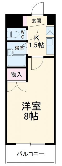 レジデンスフクザワIIの間取り写真