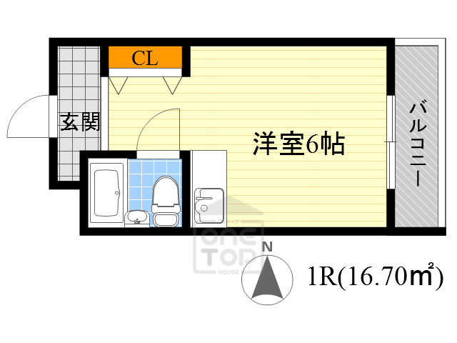 ファインクレスト江坂の間取り写真