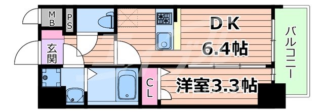 地下鉄谷町線 都島駅 徒歩6分 12階建 築3年の間取り写真