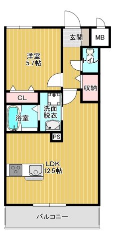 M s Suiteの間取り写真