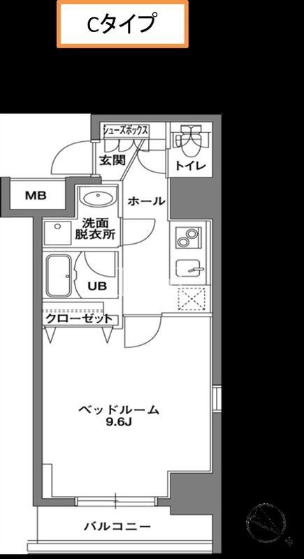 東京メトロ日比谷線 秋葉原駅 徒歩6分 13階建 築20年の間取り写真