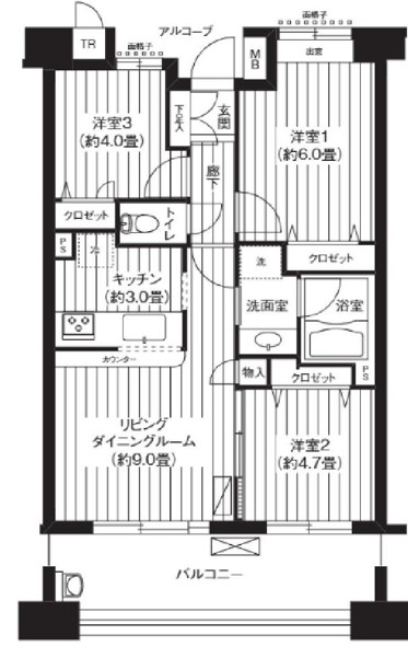 パークビューステージ東陽町の間取り写真