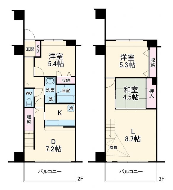 メルベーユ城東の間取り写真