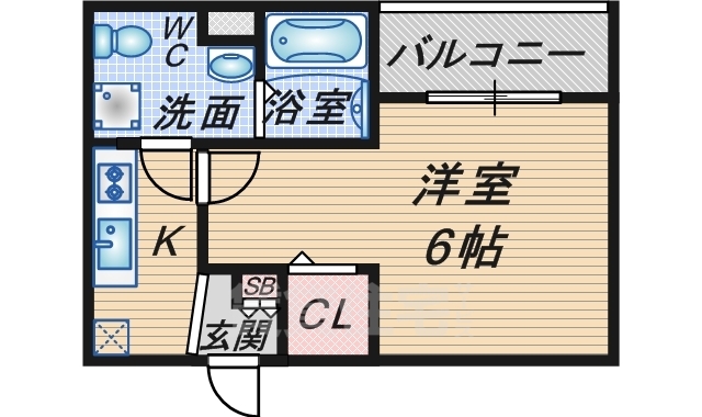 阪急宝塚線 曽根駅 徒歩10分 3階建 築9年の間取り写真