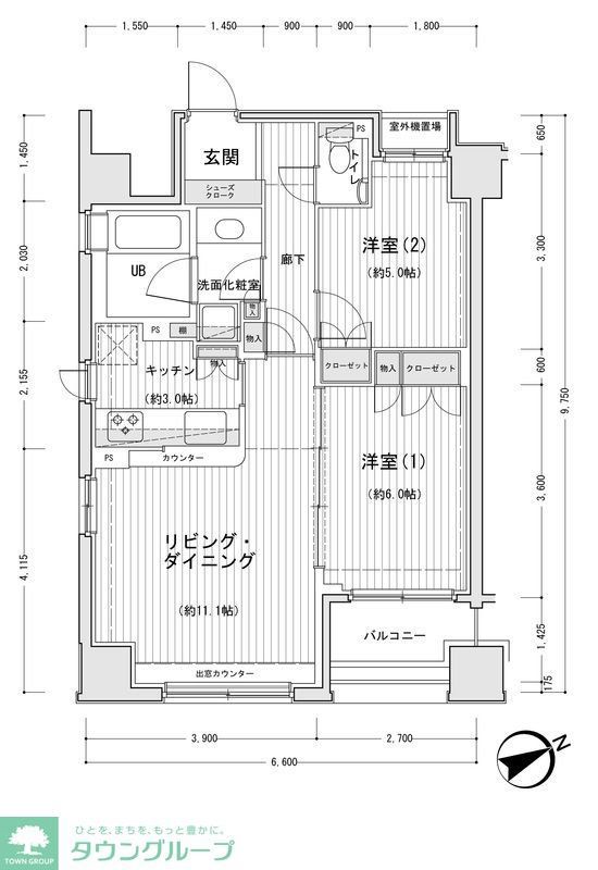 ドゥーエ銀座イーストIIの間取り写真