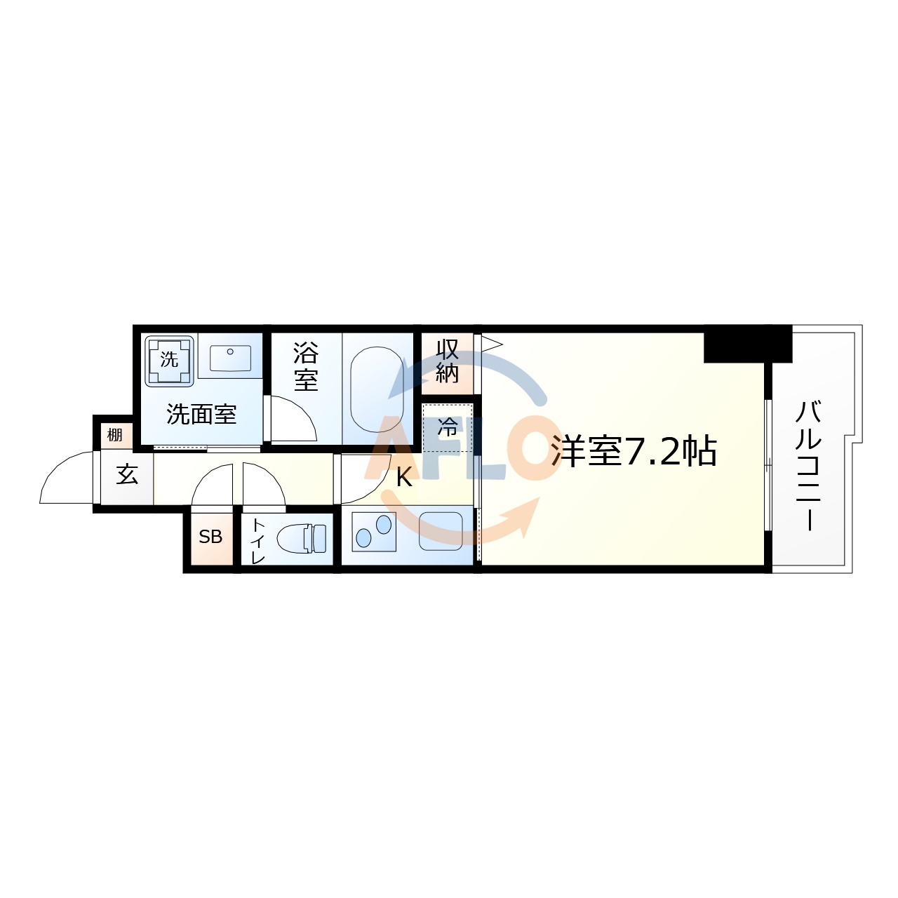 地下鉄谷町線 天神橋筋六丁目駅 徒歩5分 15階建 築19年の間取り写真