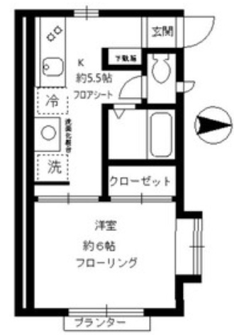 パロスベルデス自由が丘の間取り写真