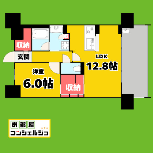 グランパセオ名駅那古野の間取り写真