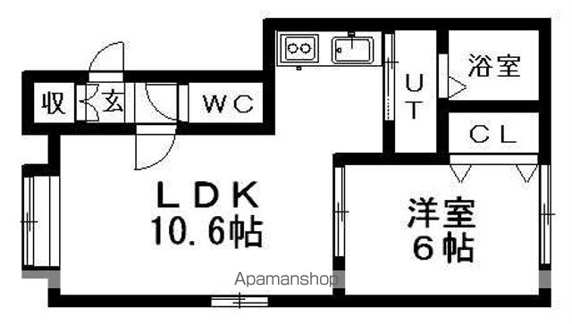 サンリバー北広の間取り写真