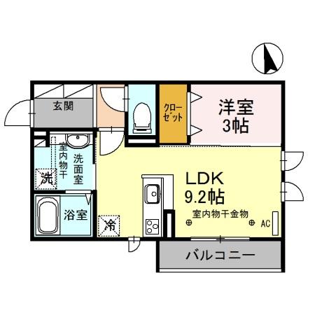 北陸鉄道石川線 野々市工大前駅 徒歩7分 3階建 築8年の間取り写真
