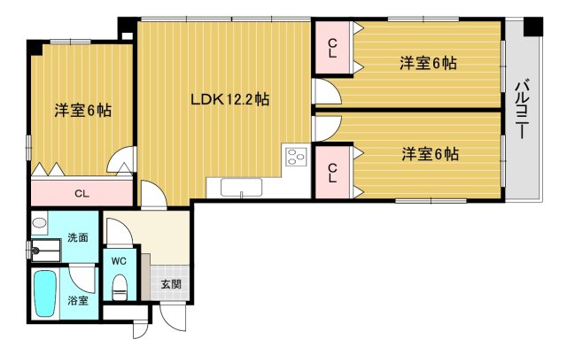 西宮北口ビルくすの木の間取り写真