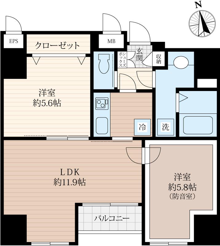 ラシクラスLAZO ginzaーeastの間取り写真