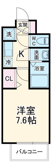プレサンス名古屋STATIONディーヴァの間取り写真