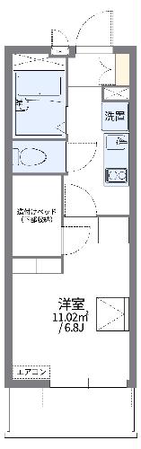 レオパレスグローサー　ベーアの間取り