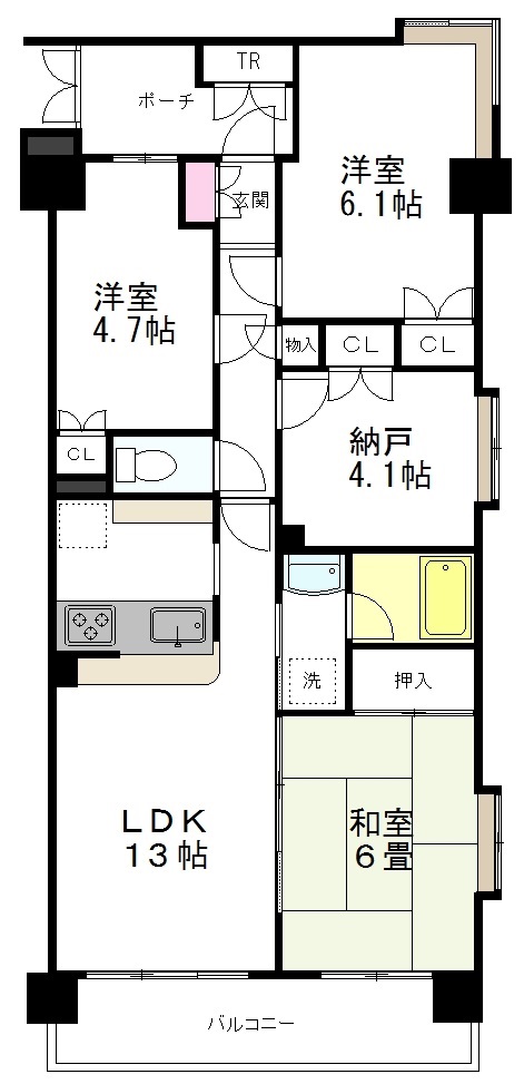 ＮＩＣＥＳＴＡＧＥ南仙台の間取り