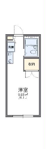 レオパレス島田黒石第３の間取り