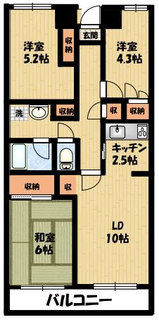 ブライトネス北鴻巣の間取り