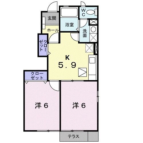 コンフォートＢの間取り