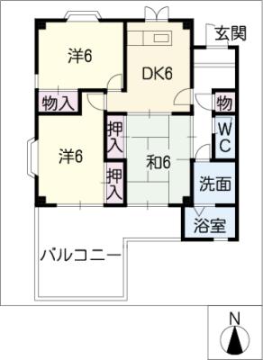 エナール楠IIの間取り