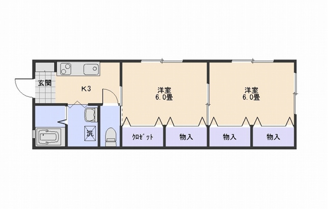 サンテラス長澤の間取り