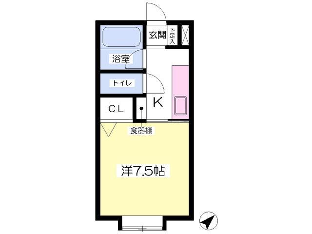 シティプラザ花巻Ｃの間取り