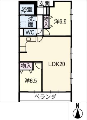 グランヒルズＫＵＷＡＮＡの間取り