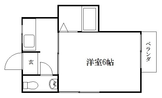 レディースハイツ西ノ京の間取り