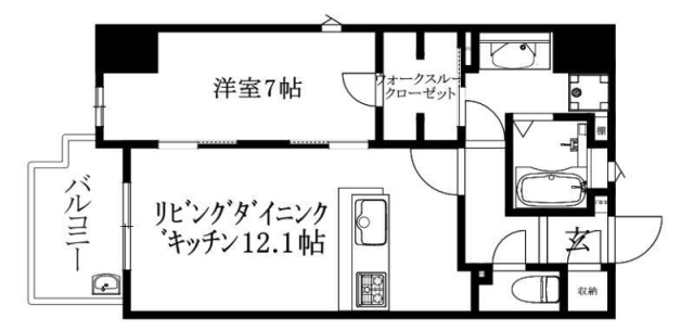 クレアホームズfranc松山駅前の間取り