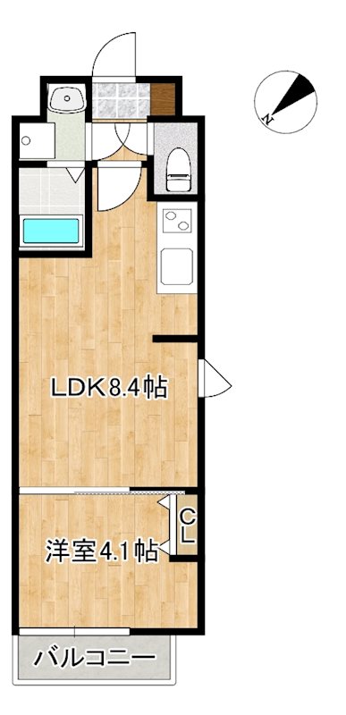 Ｌｉｎｅａｇｅ　Ｃｏｕｒｔ野洲駅西の間取り