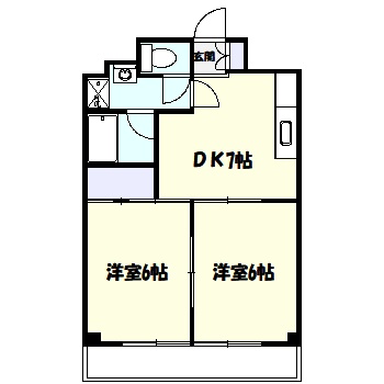 川崎市高津区溝口のマンションの間取り