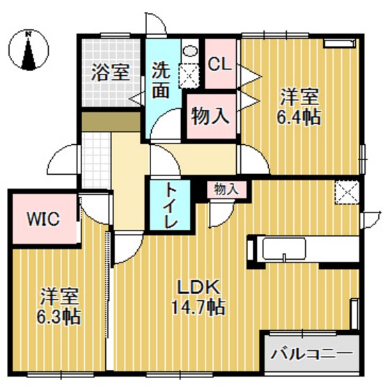 プラシィドパレス　Ｃ棟の間取り