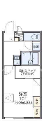 【レオパレス富士見の間取り】