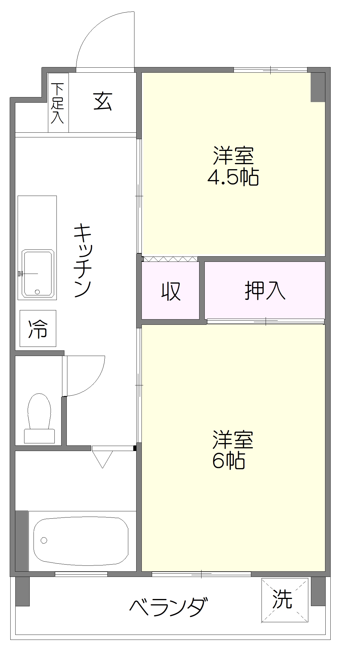 共栄ビルB棟の間取り