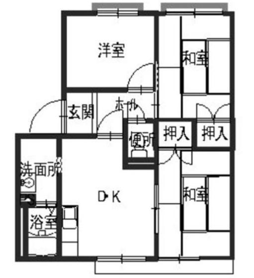 グランソレイユＢの間取り