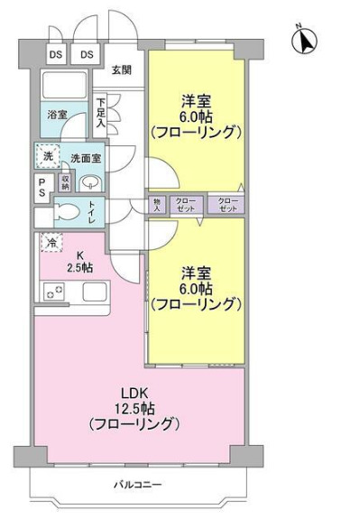 エーデルコートもえぎ野の間取り