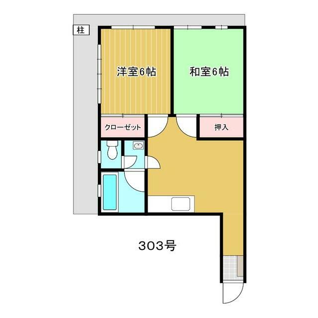 平塚市田村のマンションの間取り