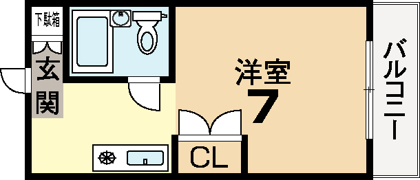 リアライズ富野荘の間取り