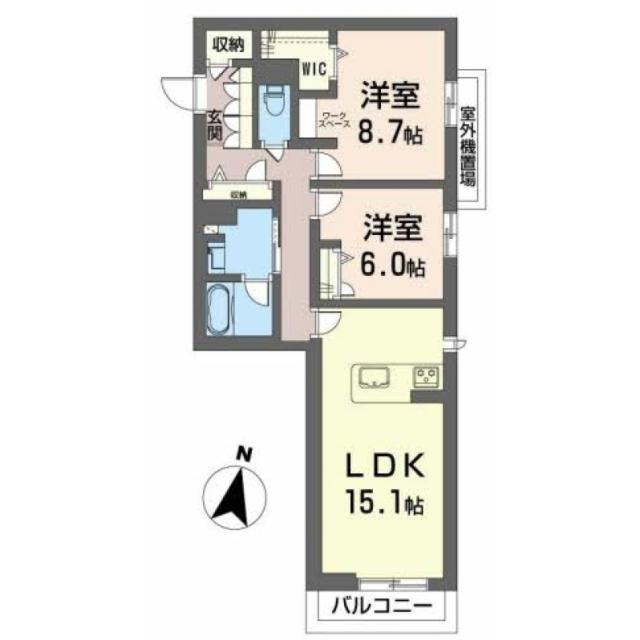 浜松市中央区佐藤のマンションの間取り