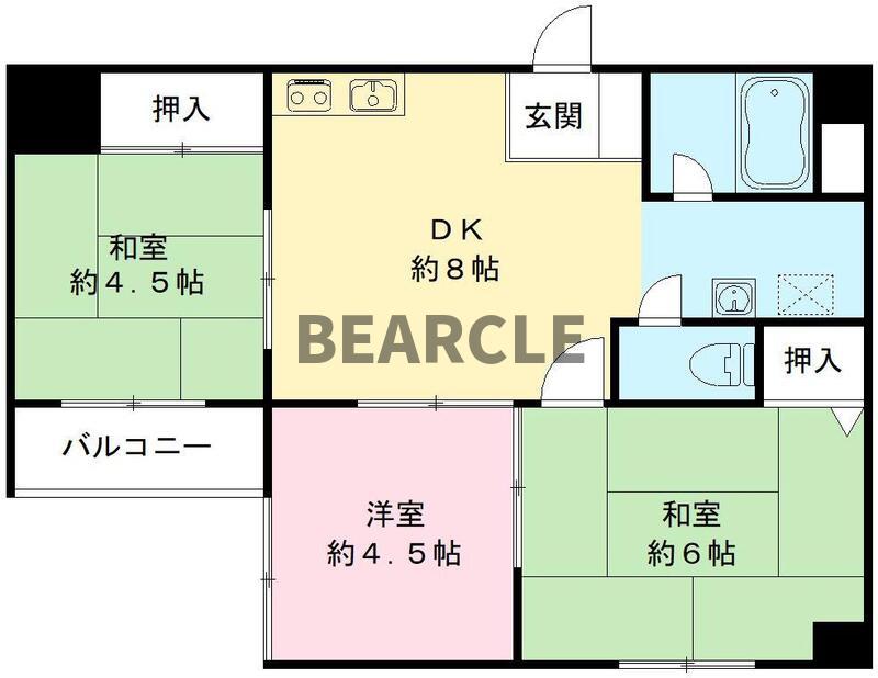 ヴィエント北花山の間取り