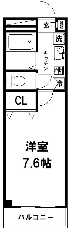 さいたま市桜区南元宿のマンションの間取り