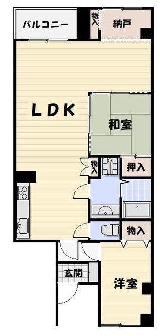 【千葉市花見川区検見川町のマンションの間取り】