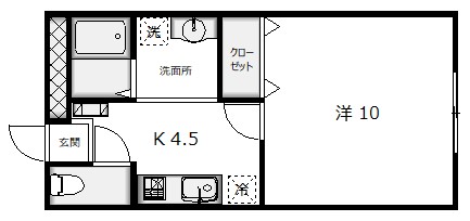 メゾンSAKAの間取り