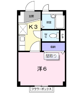 リッツ白梅　3号棟の間取り