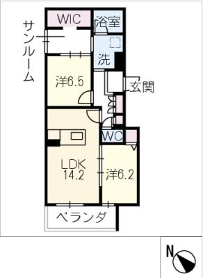 仮）徳次町シャーメゾンの間取り